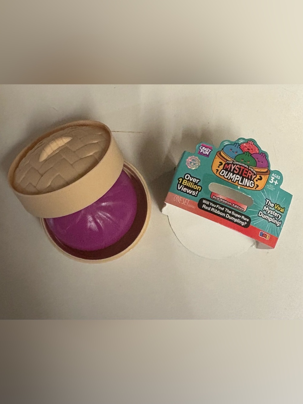 RMS Viral Mystery Dumpling 💜 Purple Red Ribbon Edition Squishy